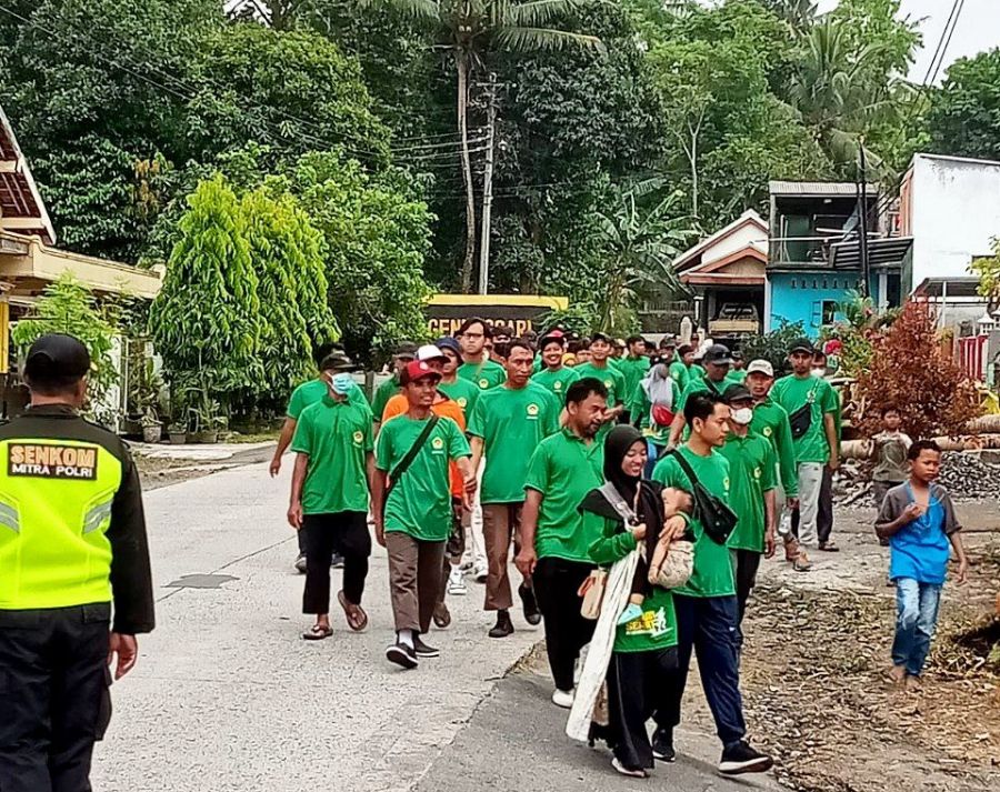 Senkom Mitra Polri Bantu Kelancaran Jalan Sehat Warga Kecamatan Manisrenggo Klaten